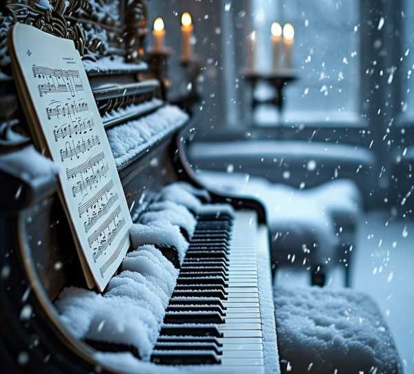 初雪钢琴曲，冬日浪漫旋律，冰雪情怀共鸣